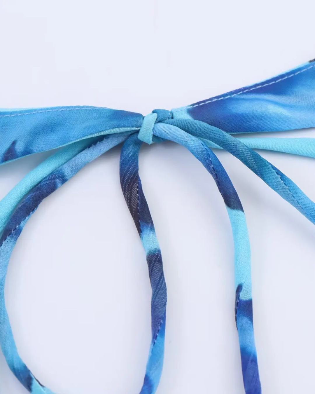 Blauwe Halterjurk met Bloemenprint en A-lijn Pasvorm voor Dames