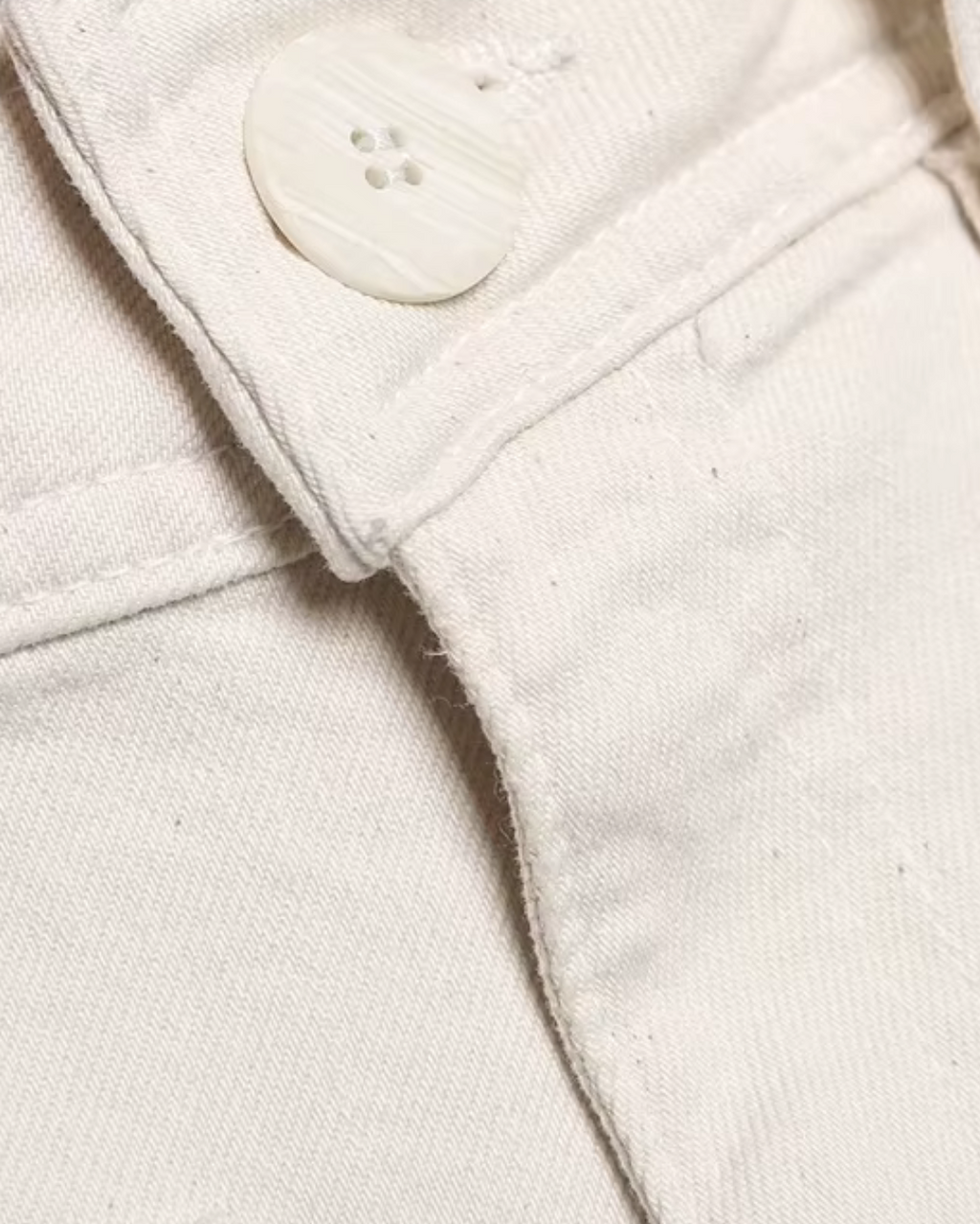 Witte Hoge Taille Wijde Pijpen Jeans voor Dames