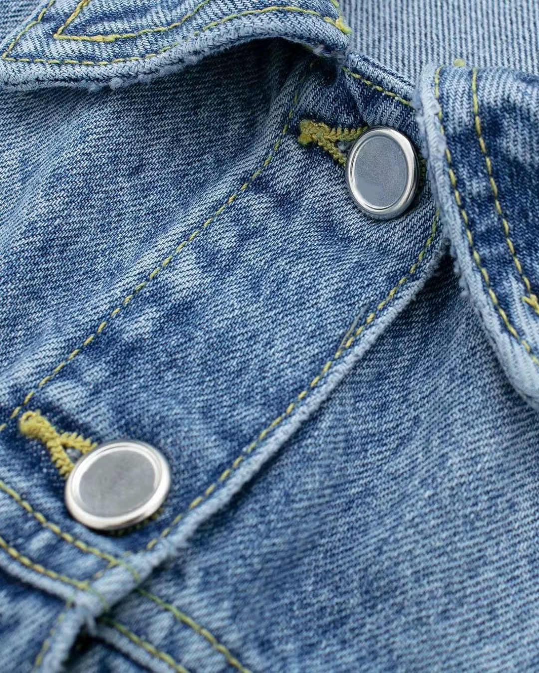 Denim Zomerjurk met Kraag en Zakken voor Dames