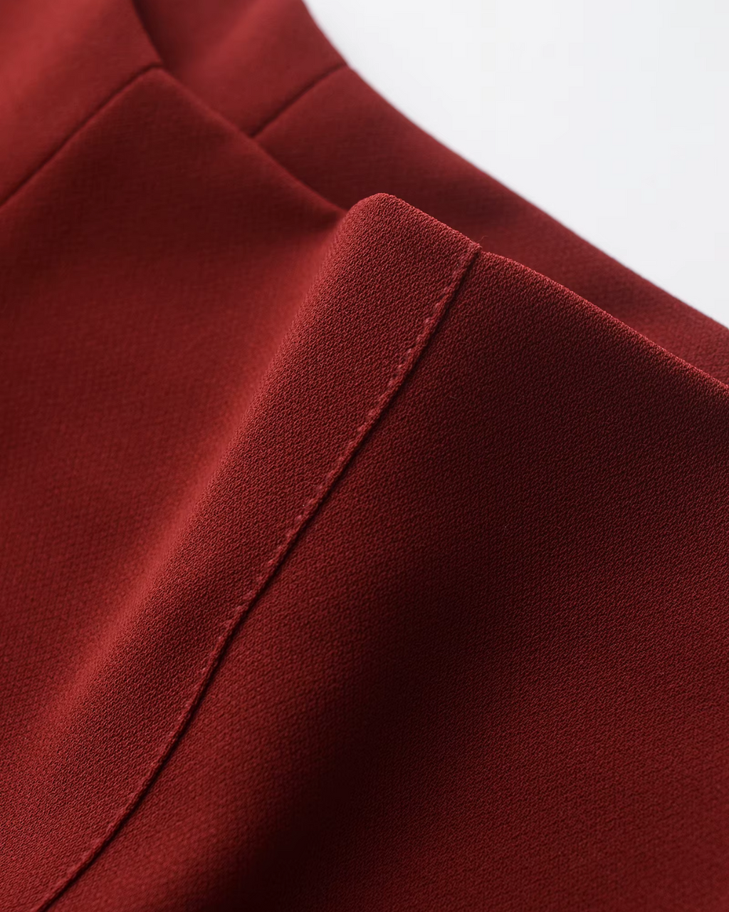 Rode Hoge Taille Wijde Pijpen Broek voor Dames