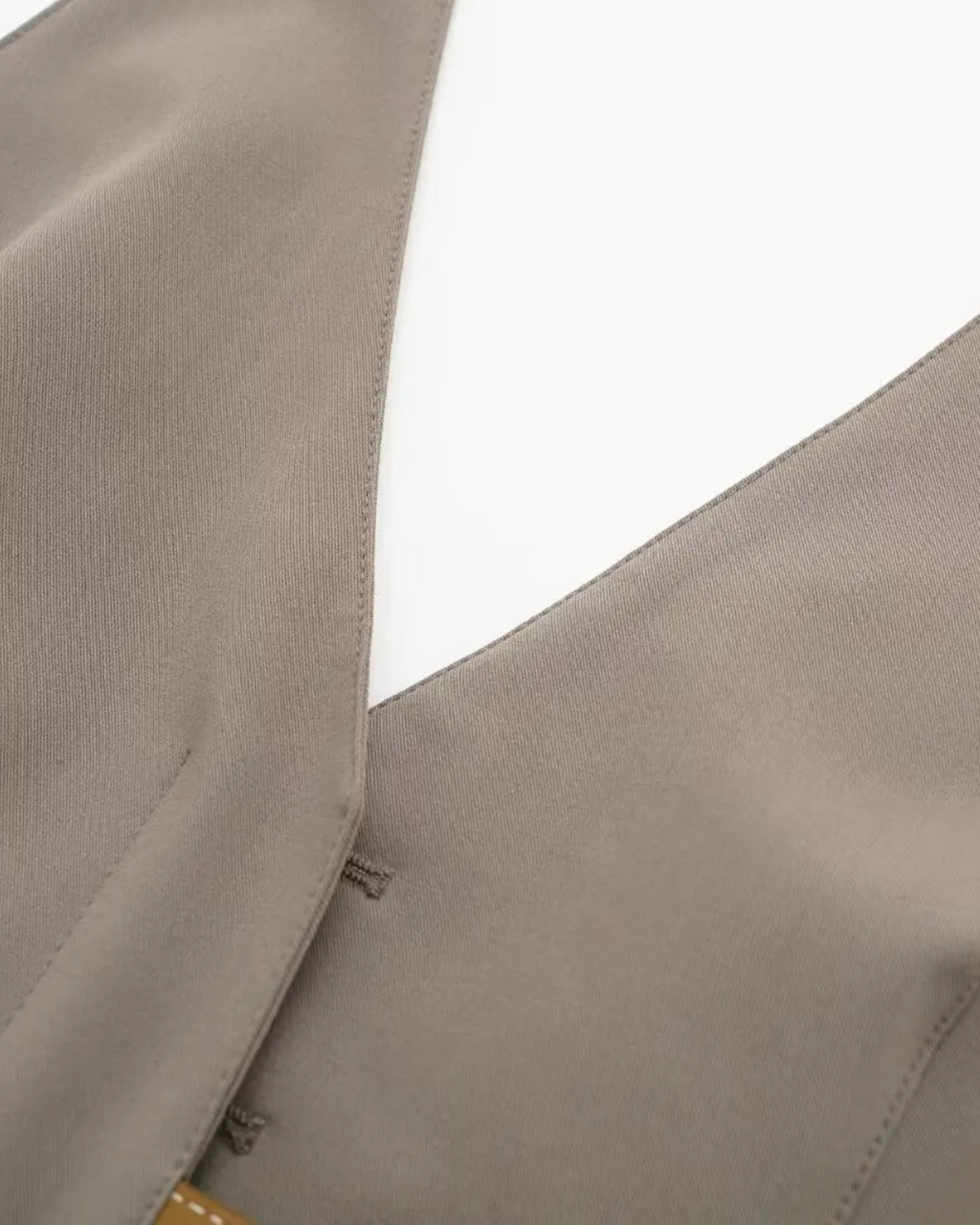 Retro Set met Halter V-Hals Top & Hoge Taille Broek voor Dames