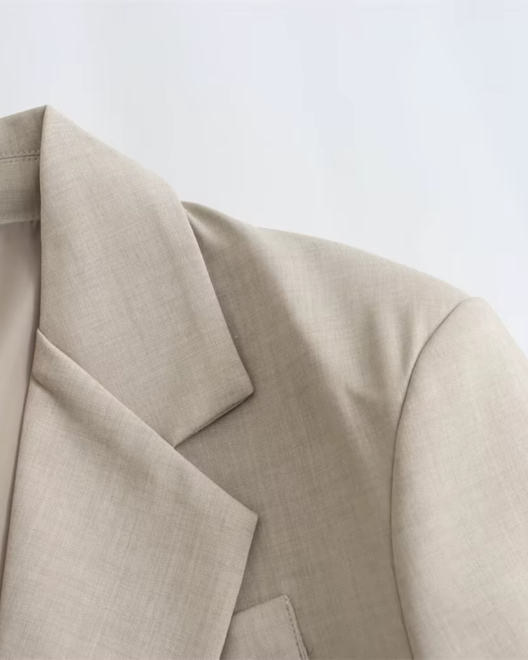 Casual Blazer met Hoge Taille Rok Set voor Dames