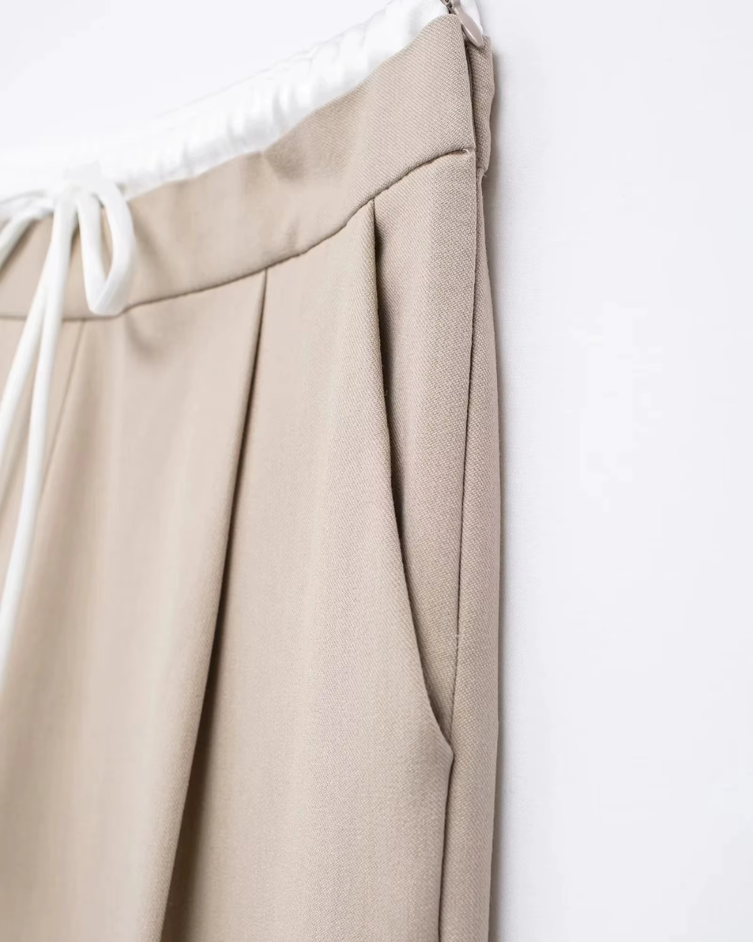 Vintage Rechte Broek met Trekkoord voor Dames