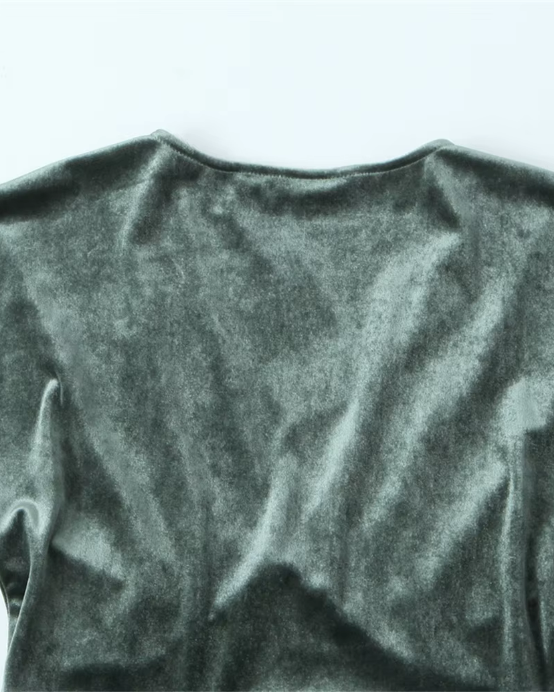 Minimalistische Fluwelen Slim Fit Jurk voor Dames