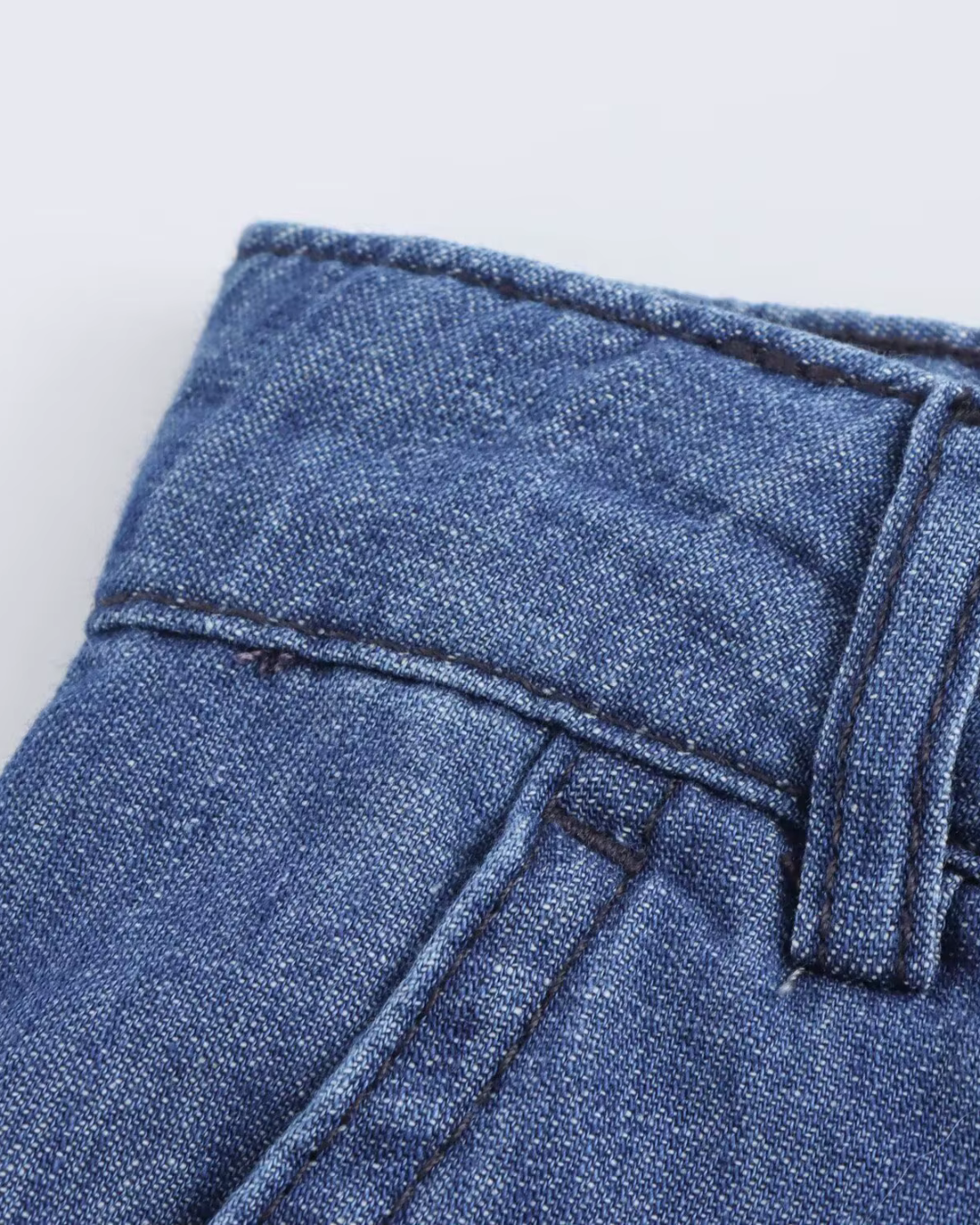 Denim Drape Broek voor Dames