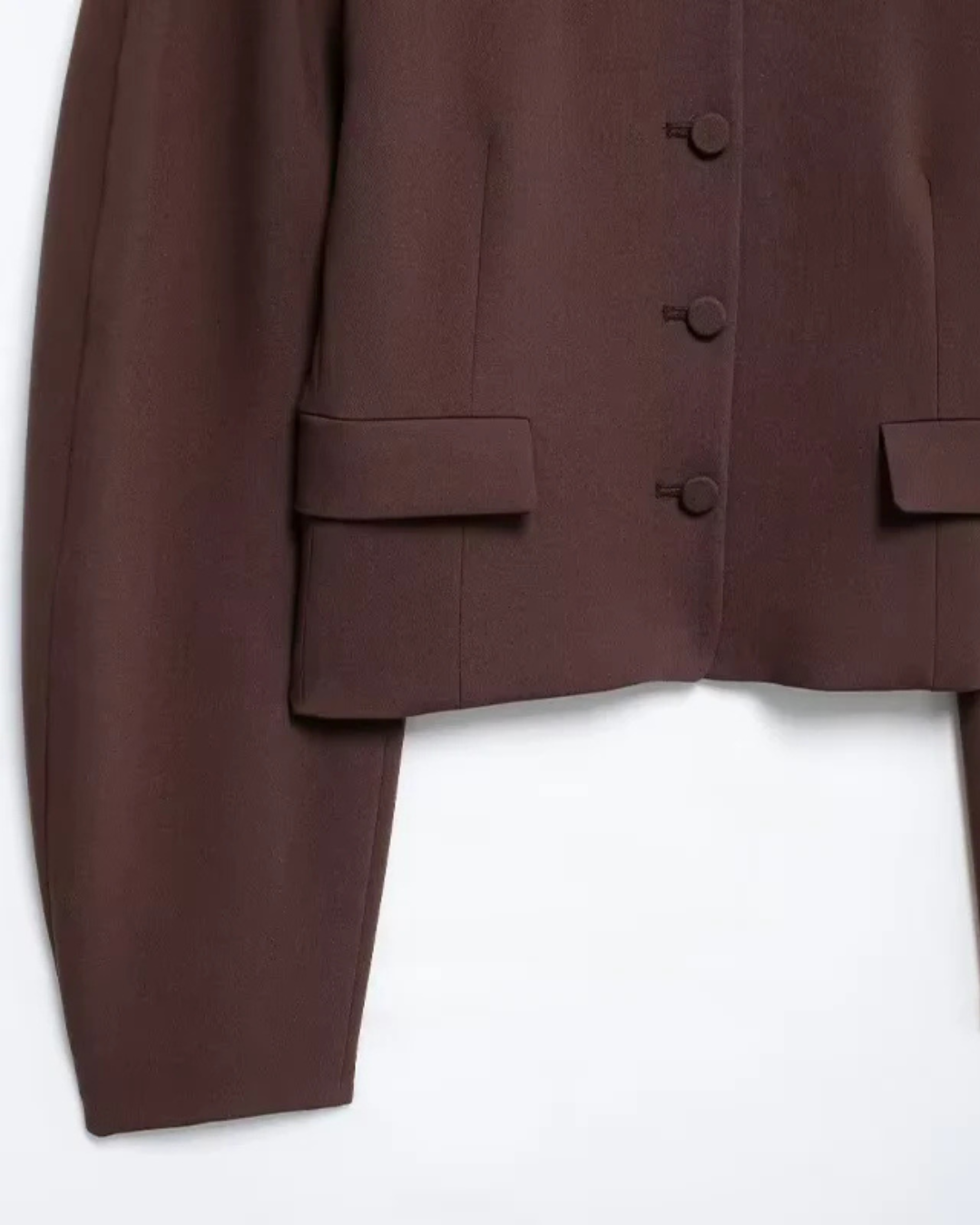 Elegante Chique Bruine Set voor Dames