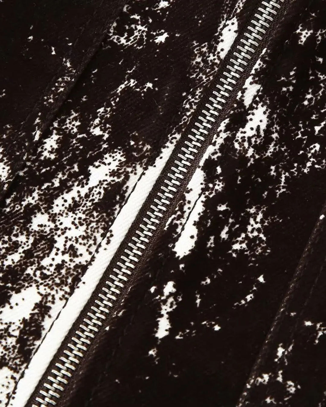 Vintage Broekpak met Print Jas & Hoge Taille Jeans voor Dames