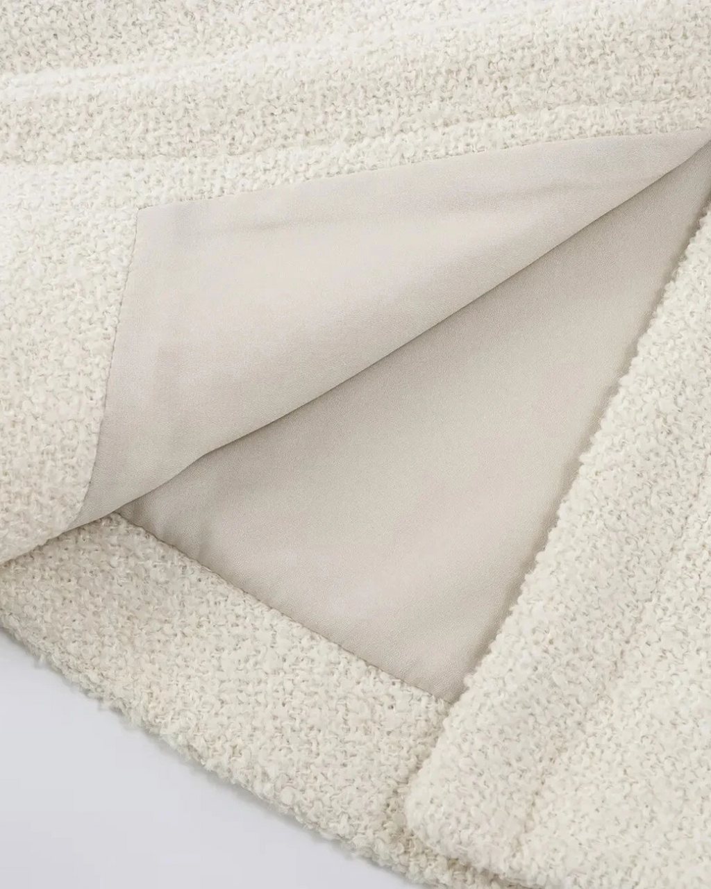 Wollen Cape met Opstaande Kraag en Verborgen Knopen voor Dames