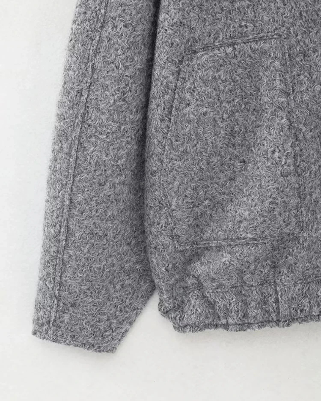 Effen Streetstyle Winterjas met Zakken en Knopen voor Dames