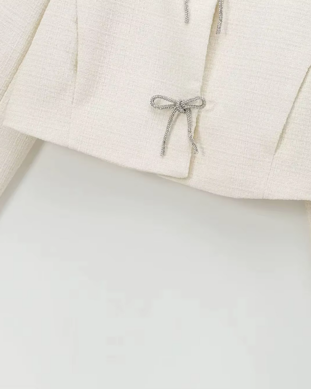 Vintage Effen Herfstjas met Strikjes en Knopen voor Dames