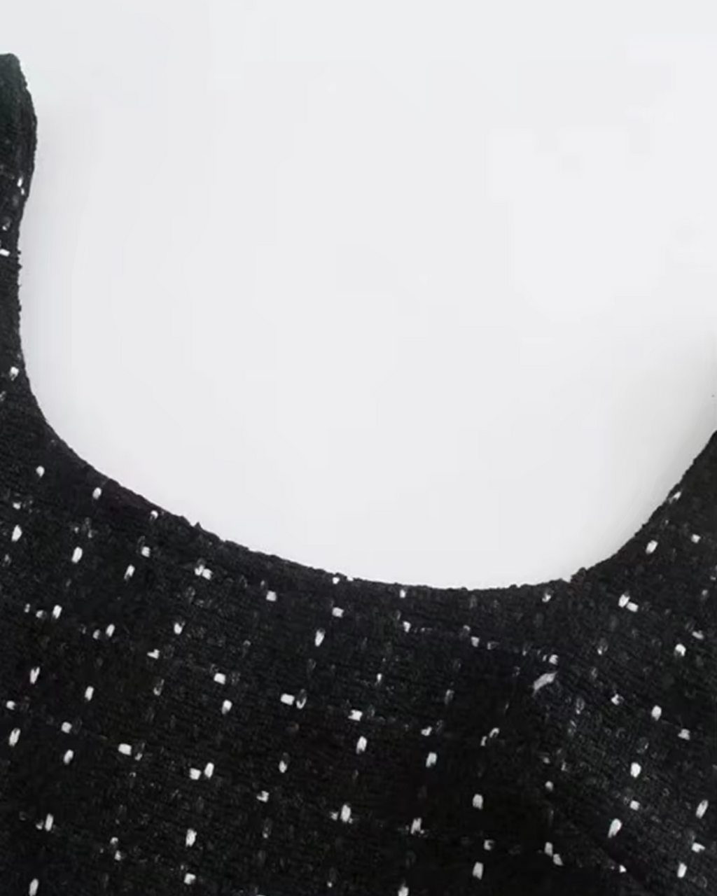 Chique Vintage Zwarte Mini Jurk met Parels voor Dames