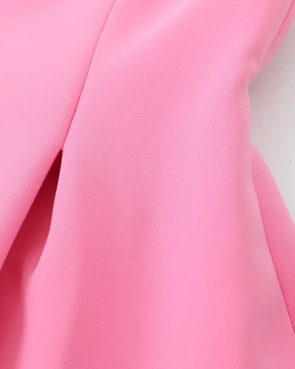 Zoete Effen Roze Geplooide Mouwloze Mini Jurk voor Dames