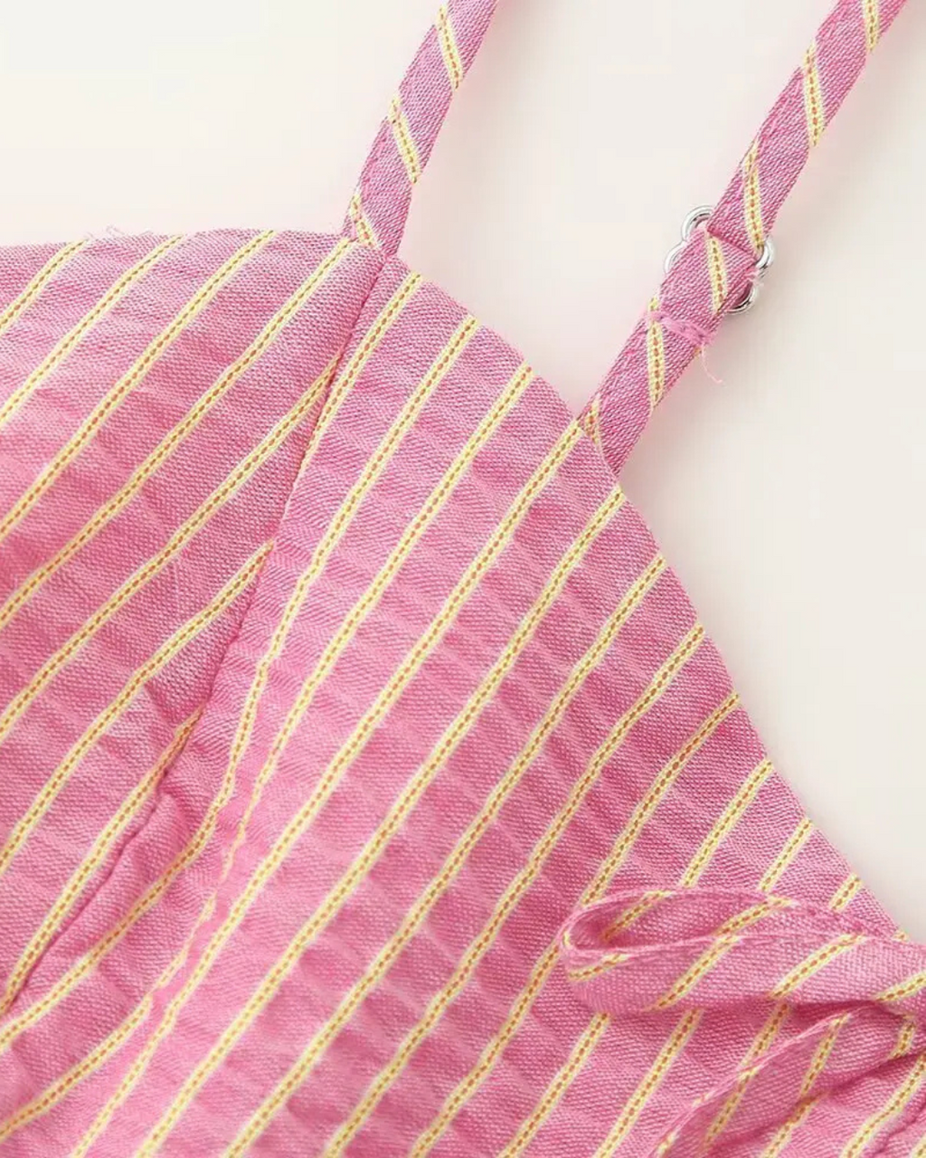 Zomerse 2-Delige Set - Gestreepte Backless Top met Strik & Wijde Broek voor Dames