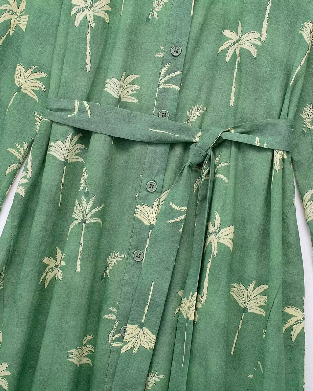 Vintage Chique Lentejurk met Print en Lange Mouwen voor Dames