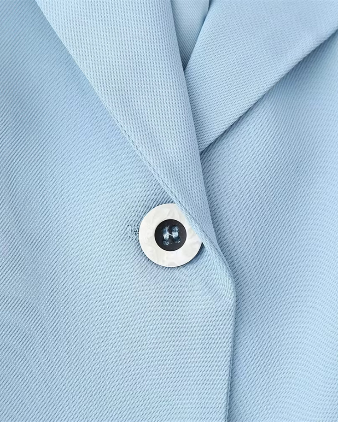 Stijlvol Gerimpeld Pak met Hoge Taille Broek voor Dames