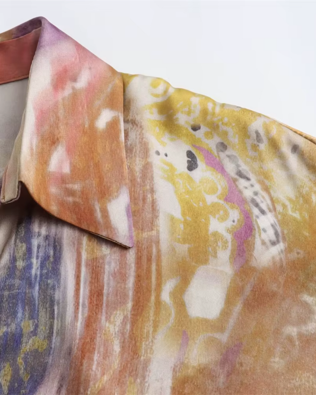 Satijnen Midi Jurk met Knopen voor Dames