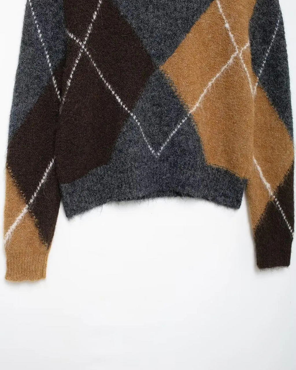 Elegante Geruite V-Hals Herfst Trui voor Dames