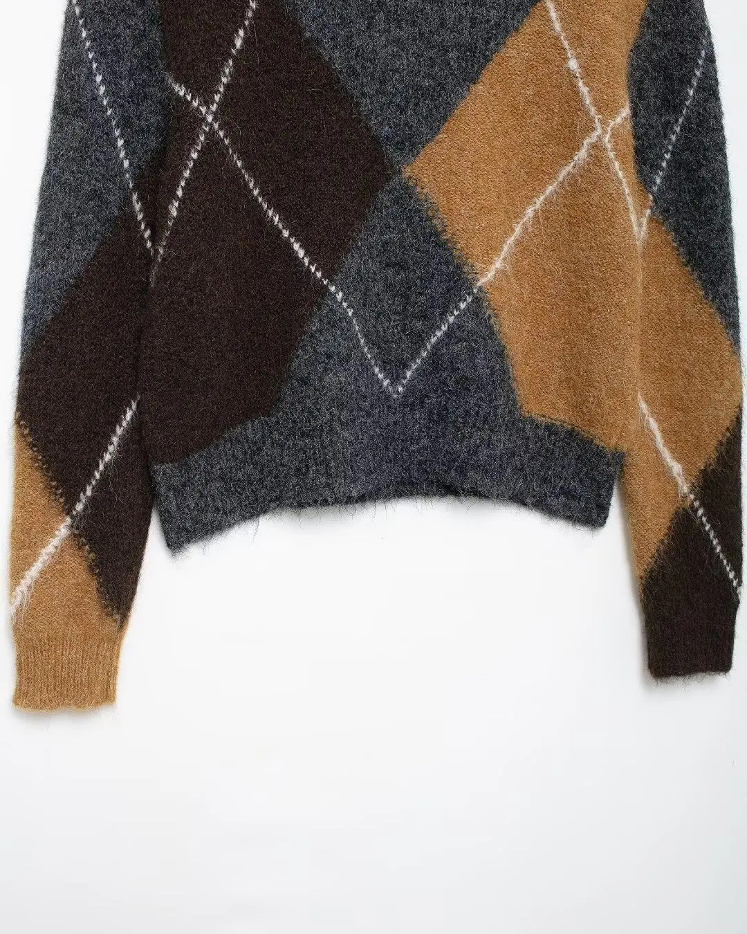 Elegante Geruite V-Hals Herfst Trui voor Dames