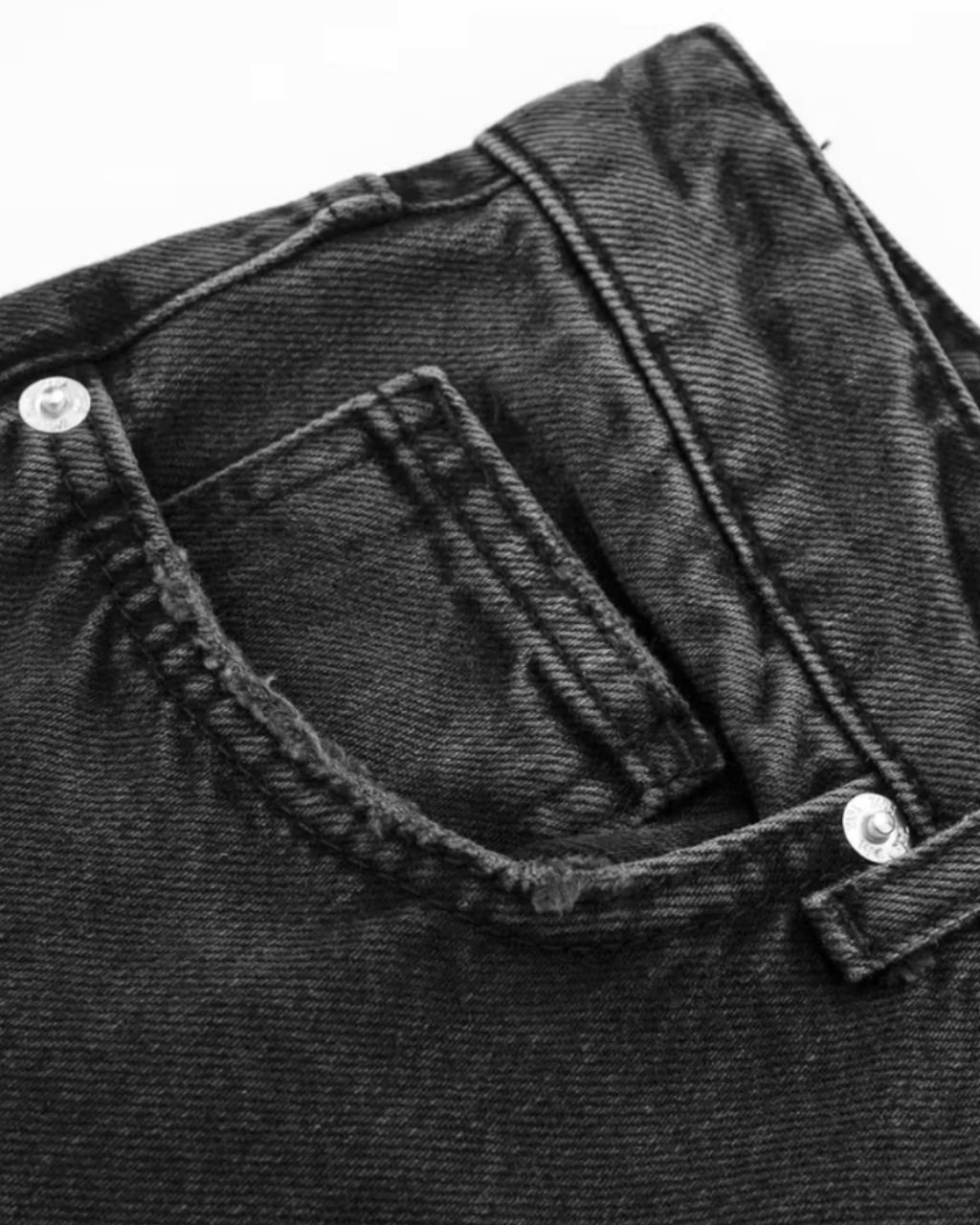 Zwarte Spijkerbroek met Rechte Pasvorm voor Dames