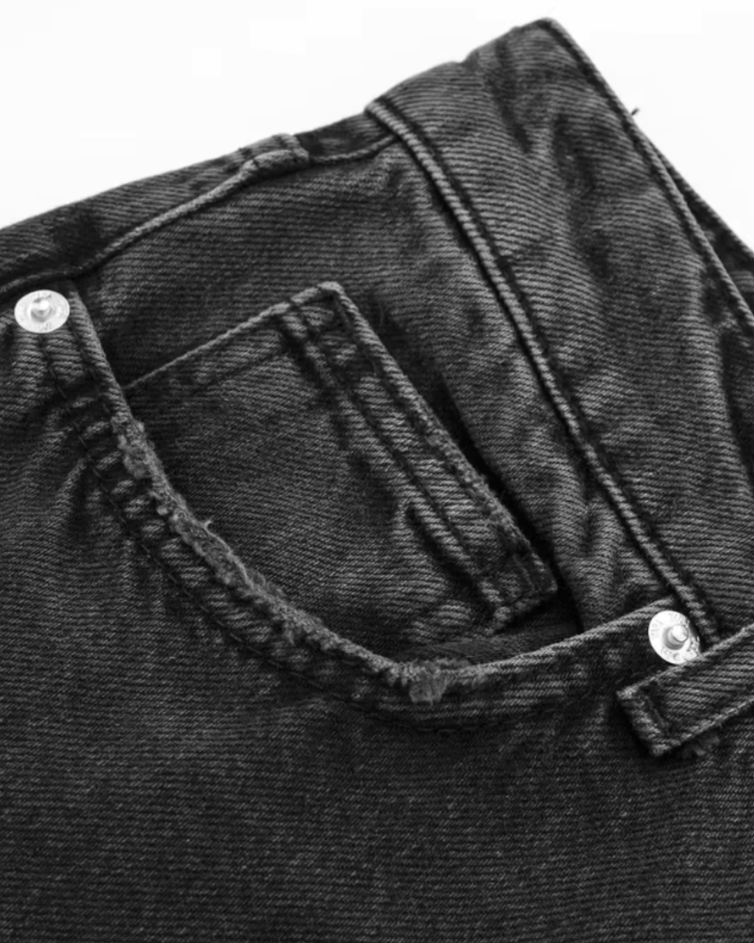 Zwarte Spijkerbroek met Rechte Pasvorm voor Dames