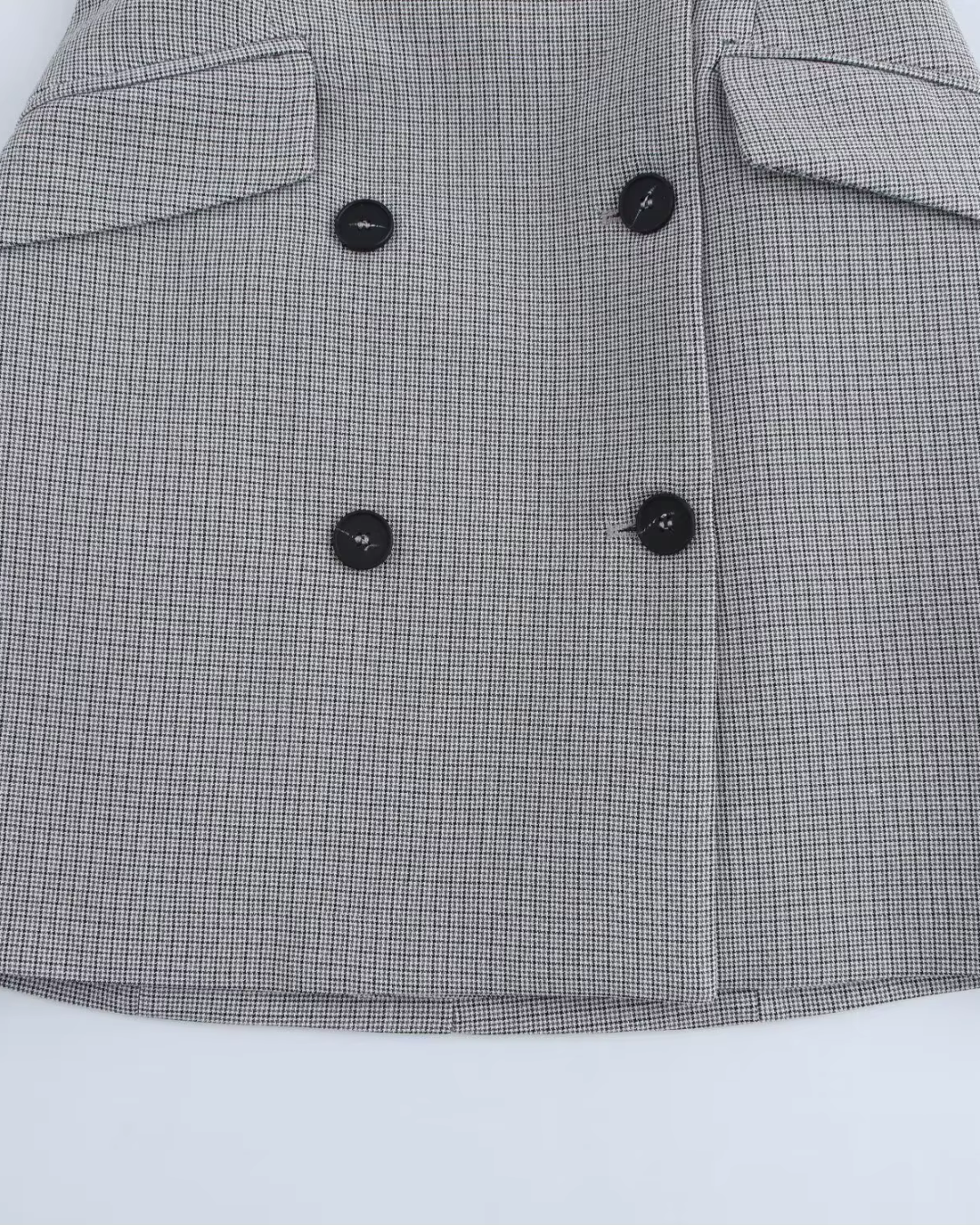 Grijze Mouwloze Mini Jurk voor Dames