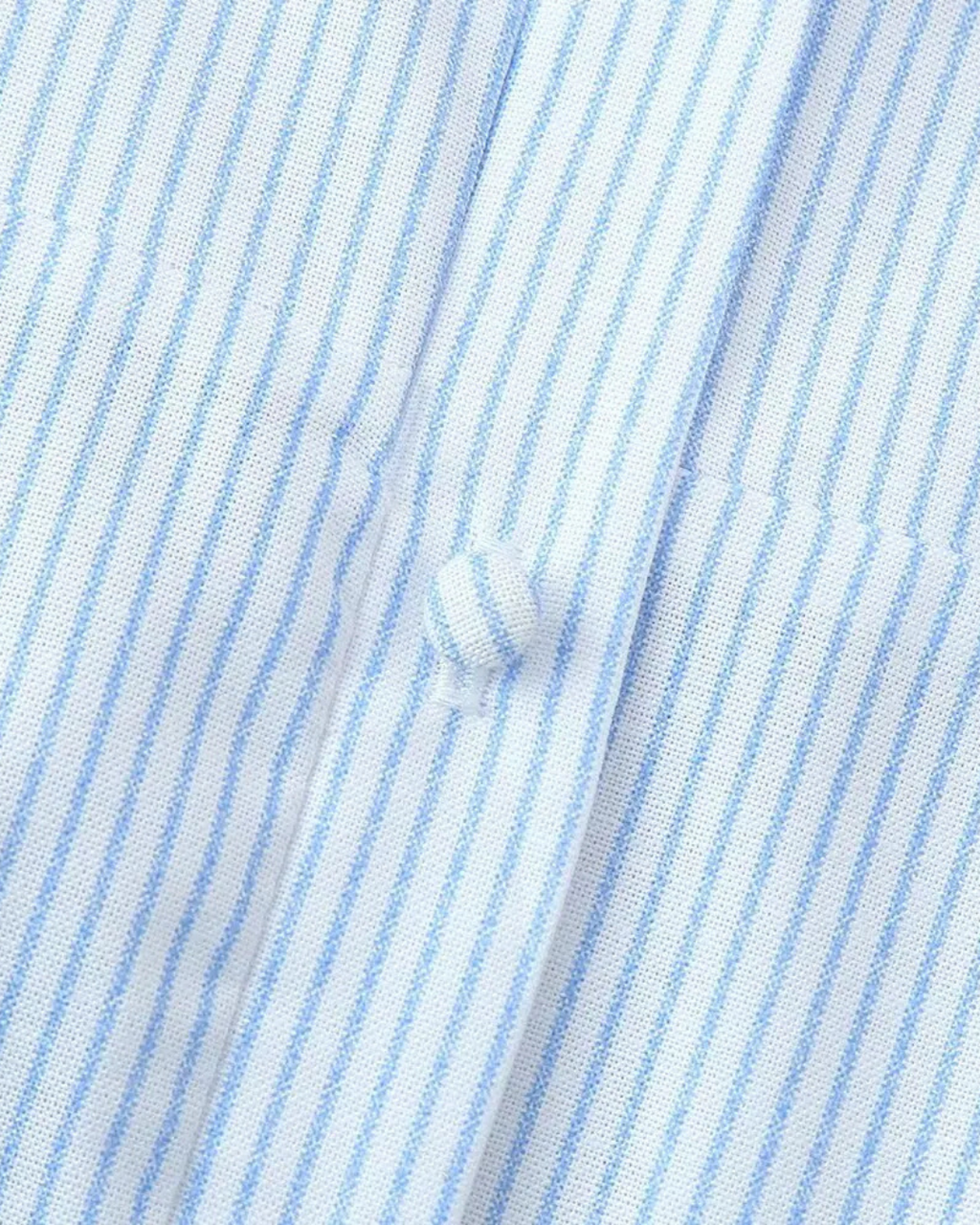 Gestreepte Geplooide Midi Jurk met Kant en V-hals voor Dames