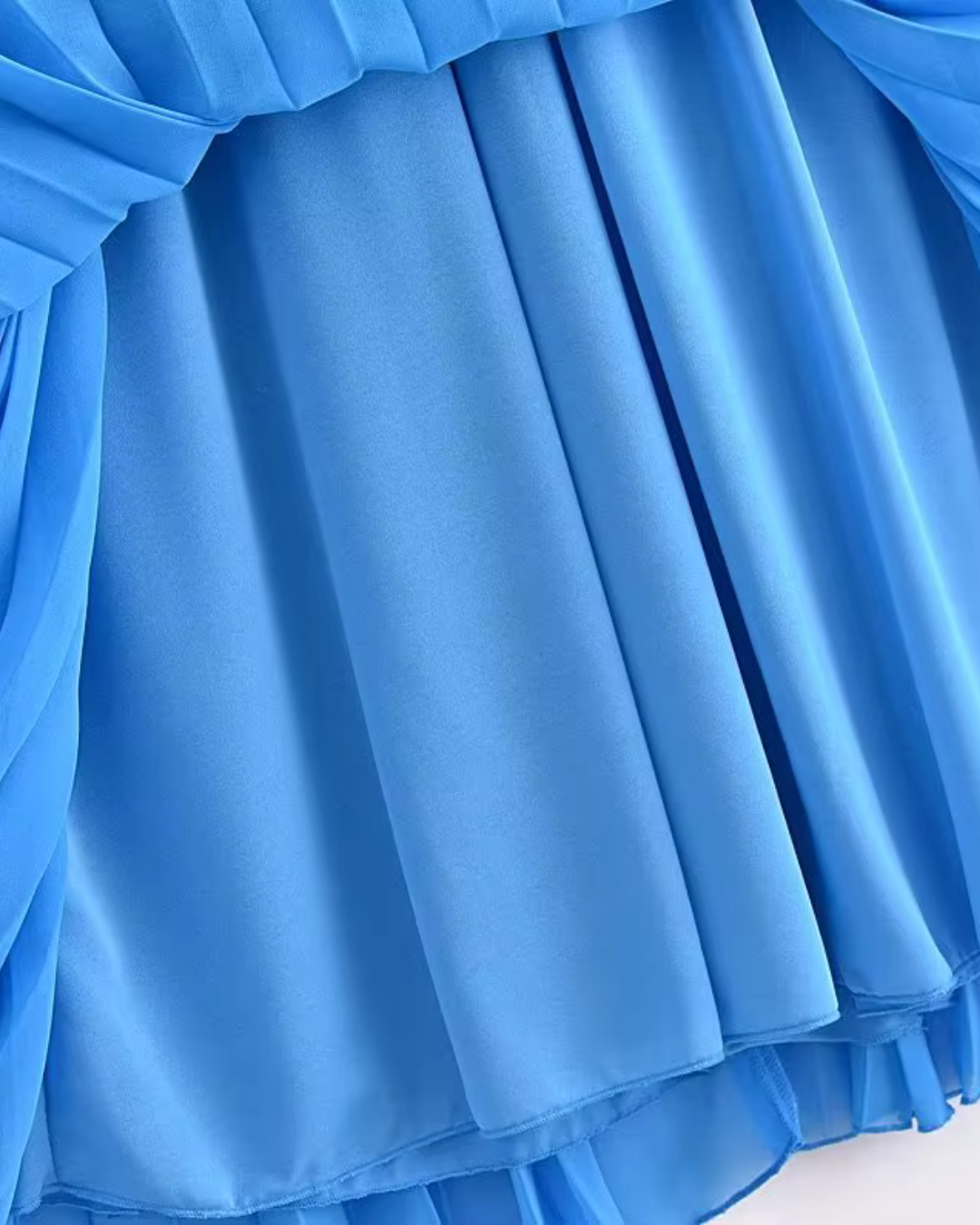 Geplooide Halter Jurk met Open Rug voor Dames