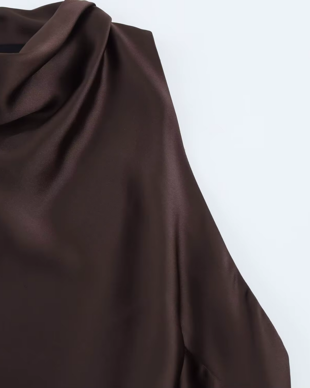 Elegante Satijnen Riemjurk in Vintage Bruin voor Dames