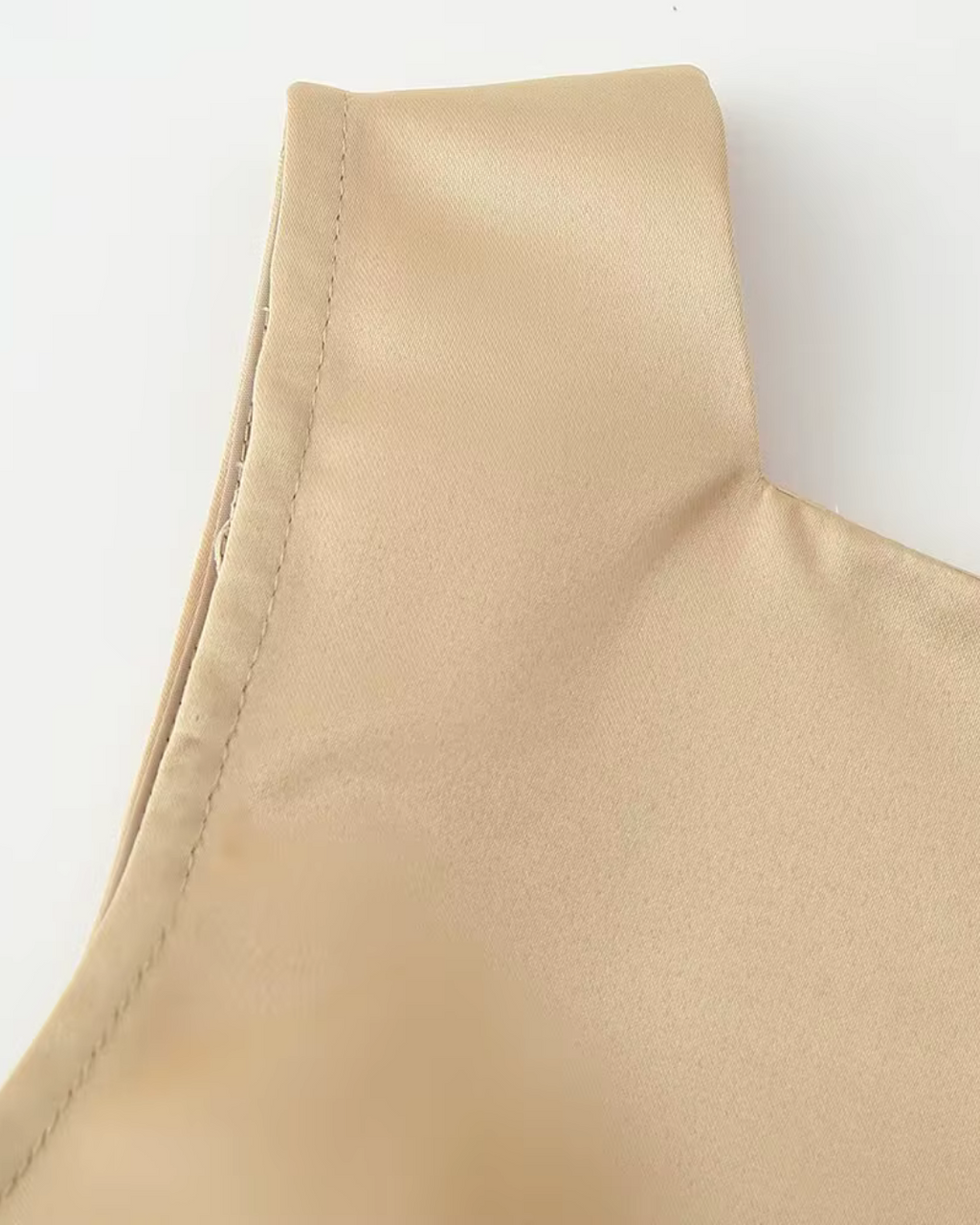 Satijnen Mini Jurk met Vierkante Hals voor Dames