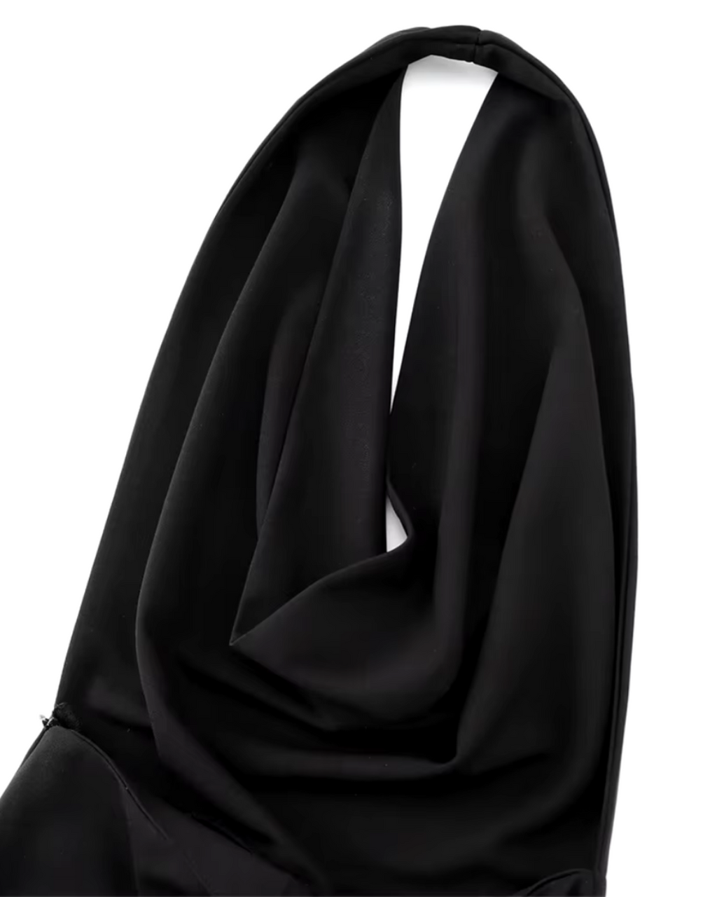 Zwarte Elegante Dames Jumpsuit Met Open Rug