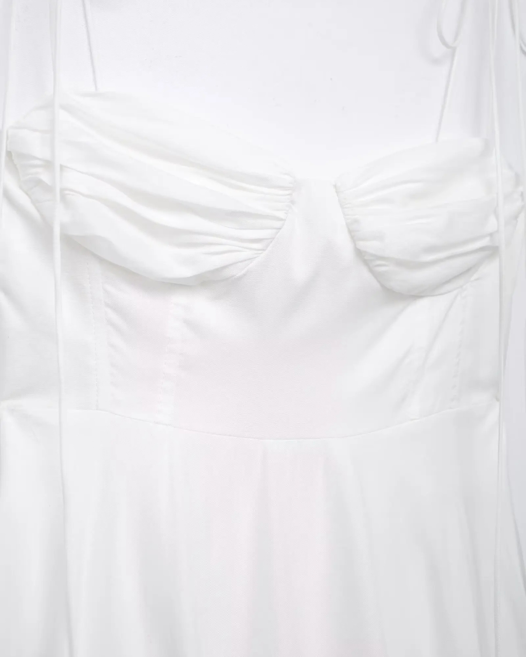 Witte Backless Strandjurk met Vetersluiting voor Dames