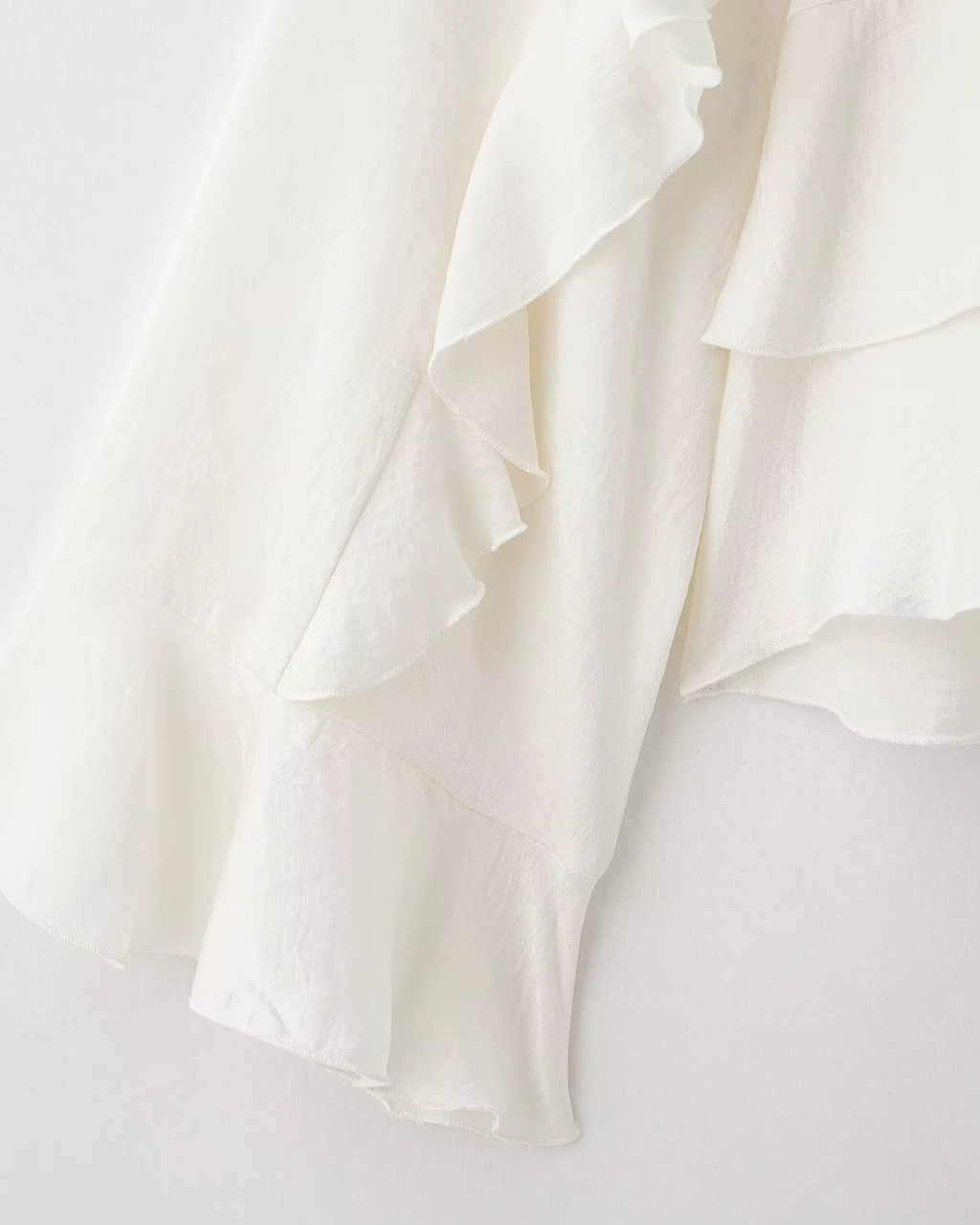 Effen Blouse met Knopen en Lange Mouwen voor Dames