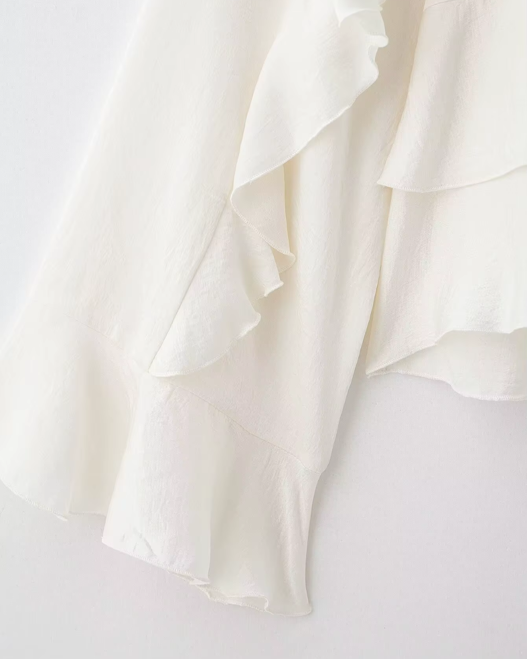 Effen Blouse met Knopen en Lange Mouwen voor Dames