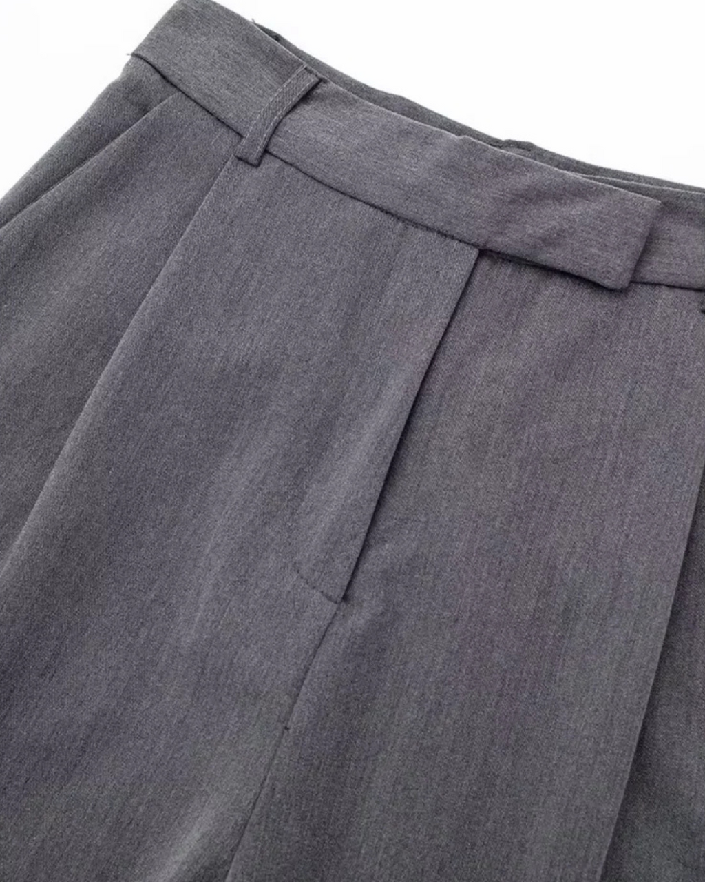 Elegante broek met wijde pijpen zonder riem voor Dames