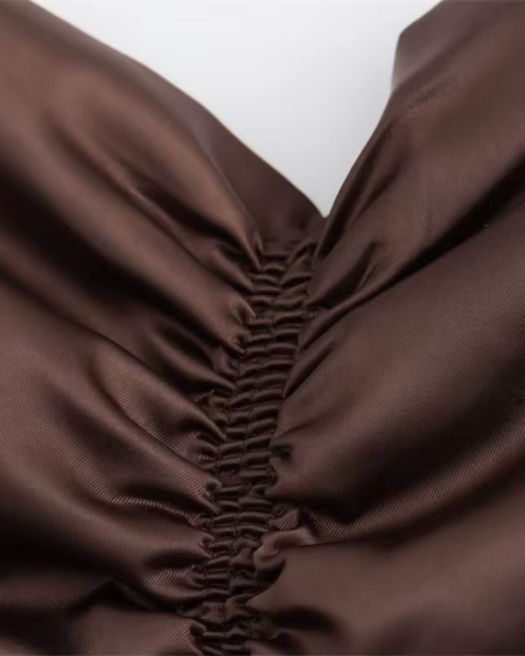 Elegante Satijnen Slip Midi Jurk met Plooien voor Dames