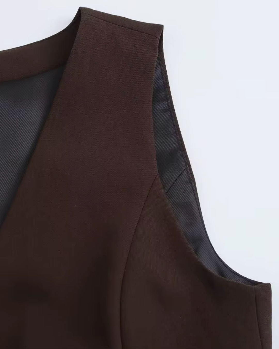 Vintage Mouwloos Cropped Gilet voor Dames