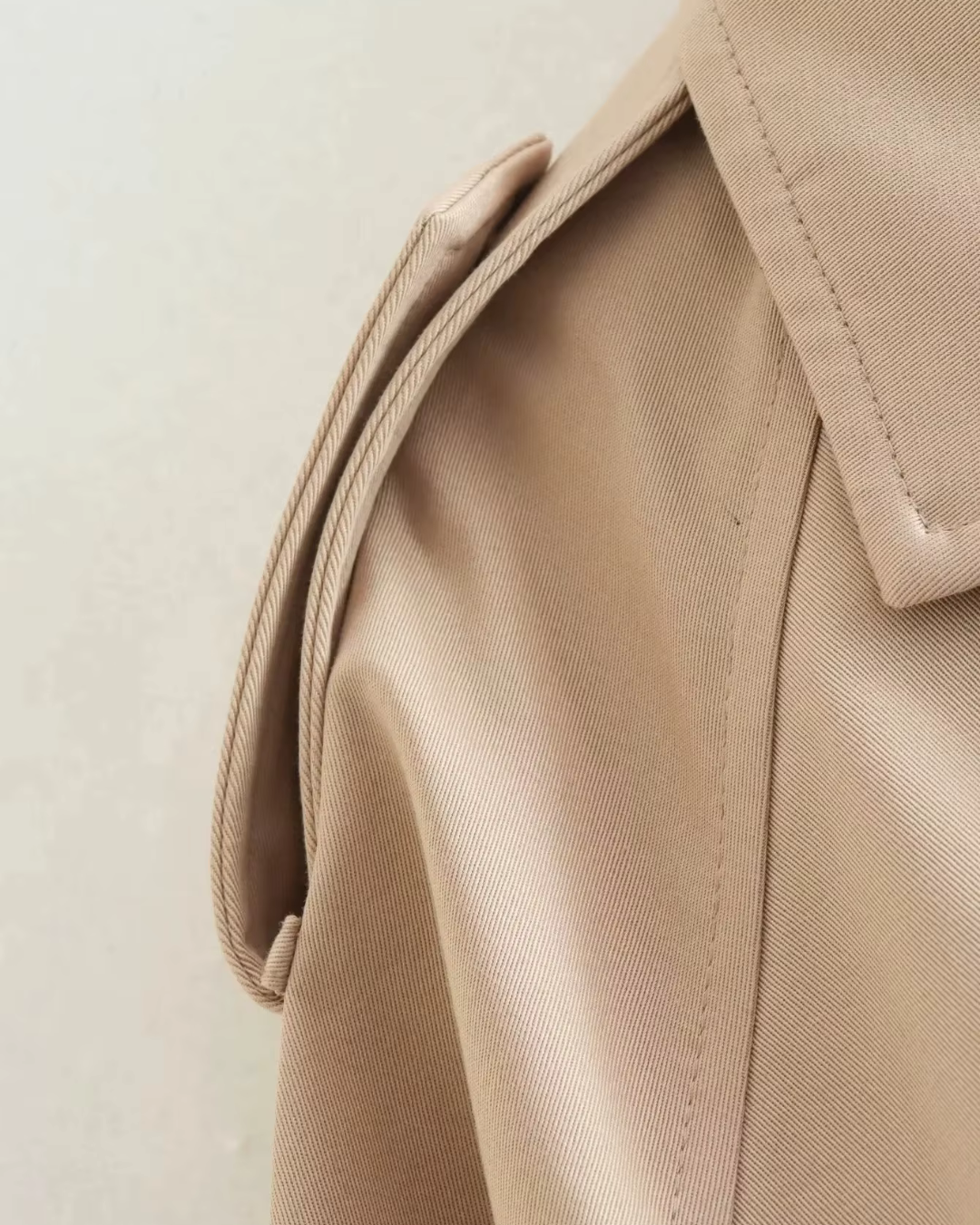 Cropped Jas met Riem en Double Breasted Design voor Dames