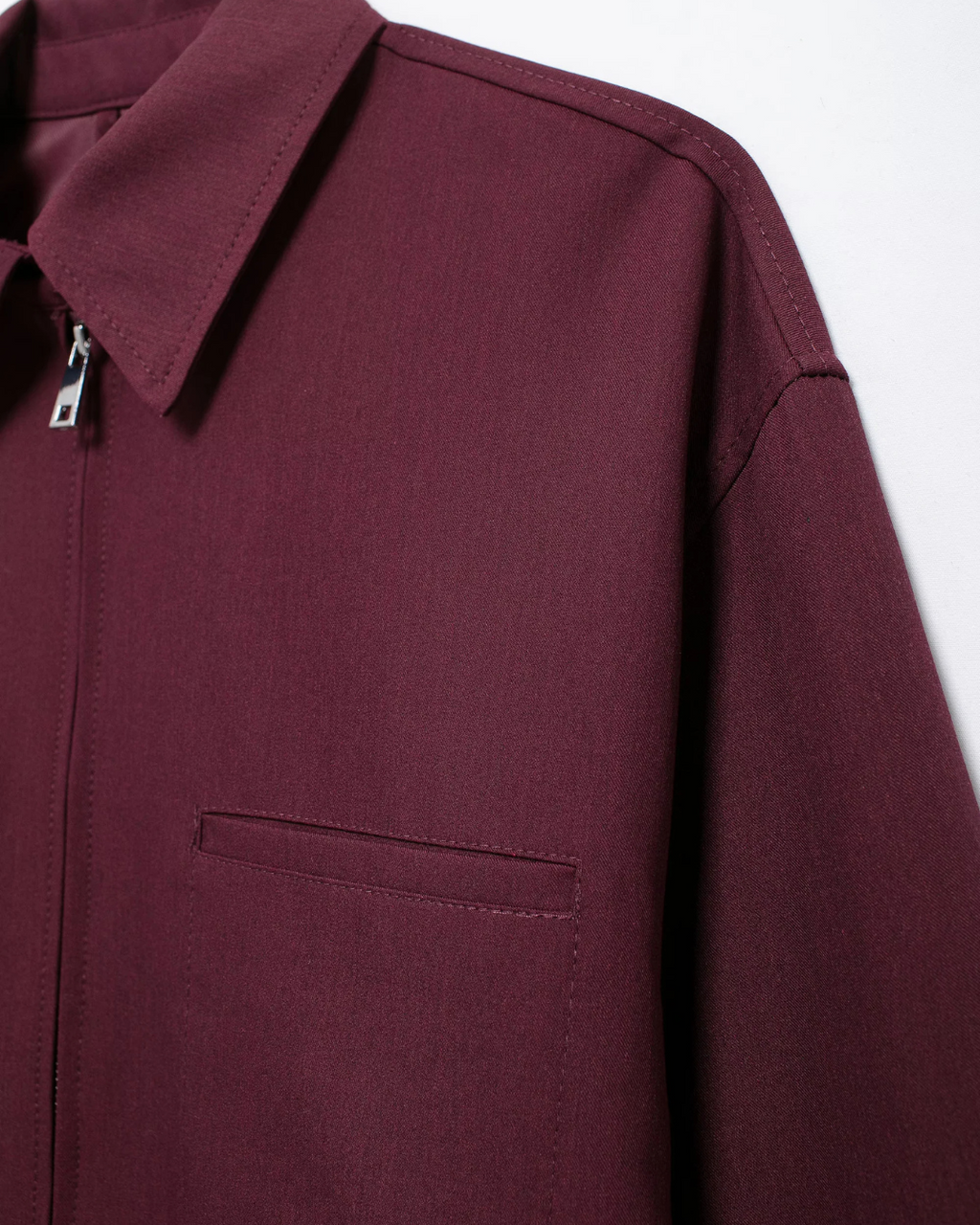 Vintage Effen Bomberjas met Lange Mouwen en Rits voor Dames