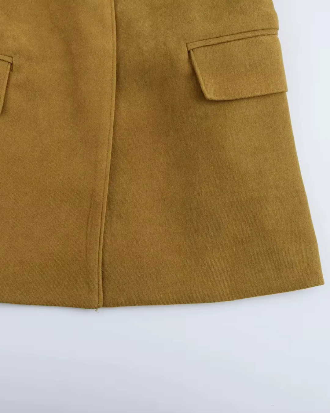 Vintage Chic Bruine Blazer en Broek Set voor Dames