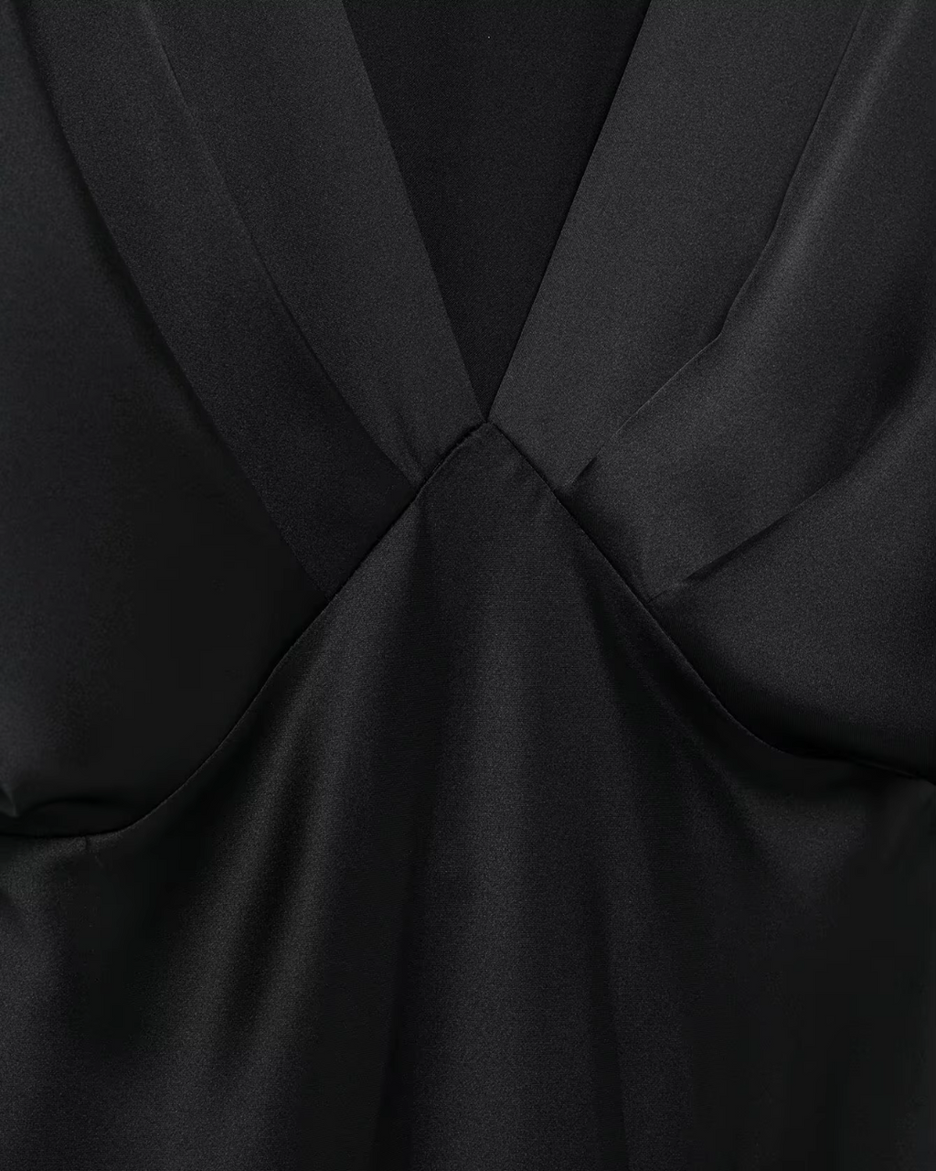 Zwarte Satijnen Zomer Jurk voor Dames