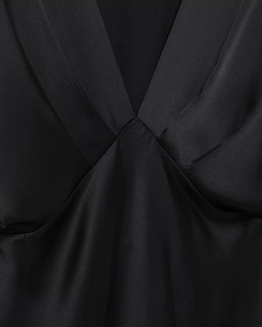 Zwarte Satijnen Zomer Jurk voor Dames