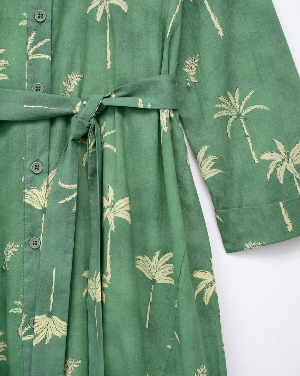 Vintage Chique Lentejurk met Print en Lange Mouwen voor Dames