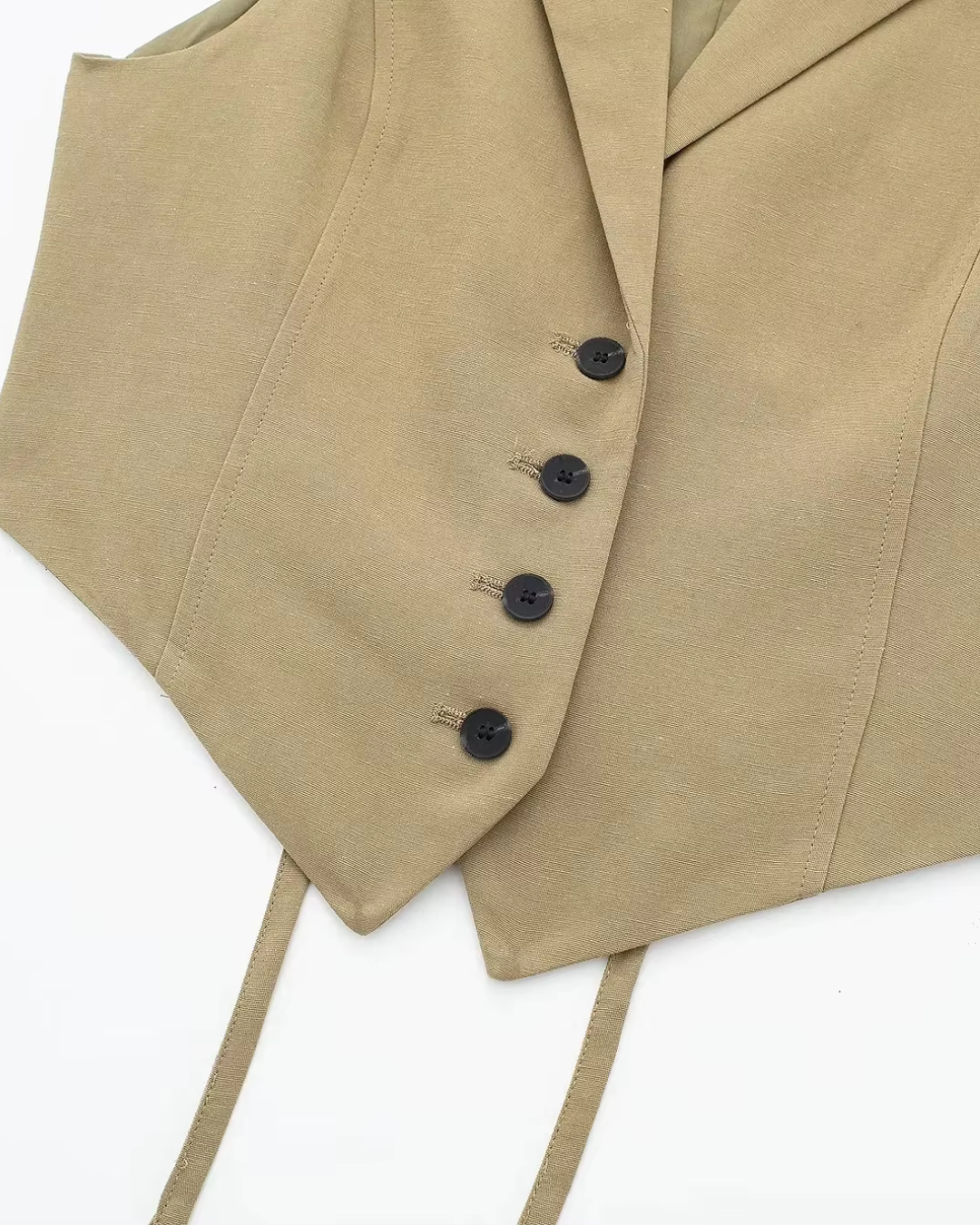 Elegante Mouwloze Vest en A-Lijn Rok Set voor Dames