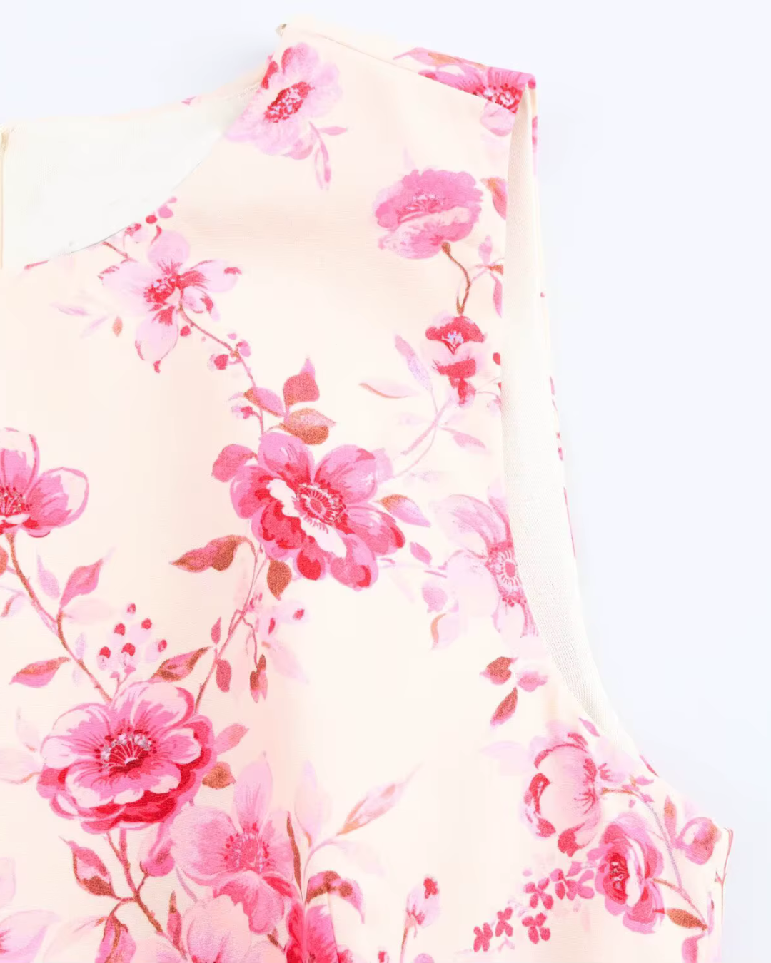 Chique Bloemenprint Mini Jurk met Ronde Kraag voor Dames