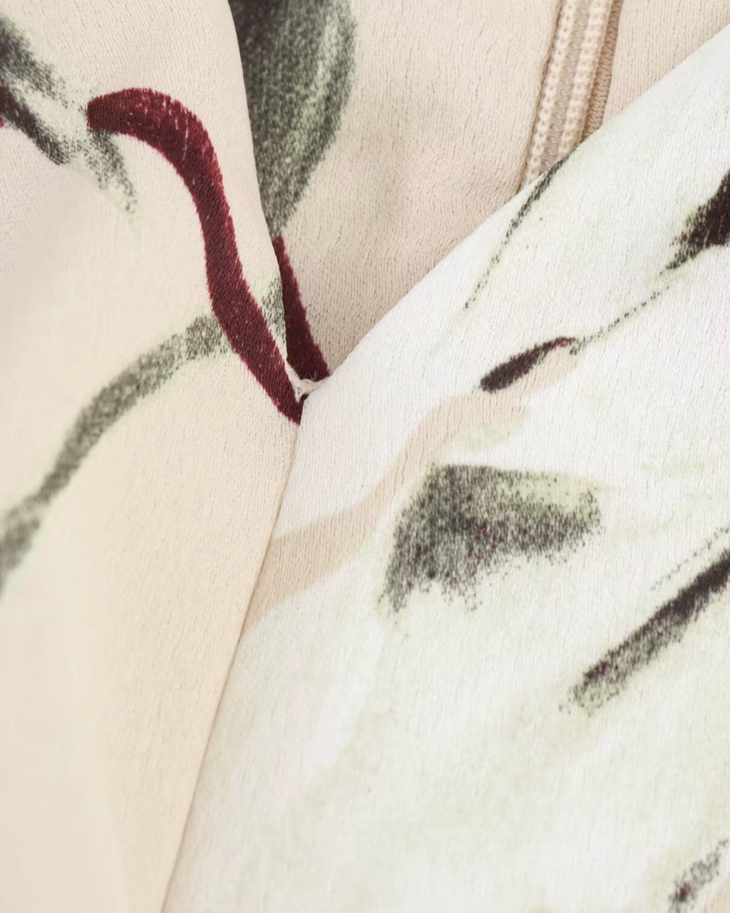 Mouwloze Bloemenprint Jurk met V-hals en Rits voor Dames