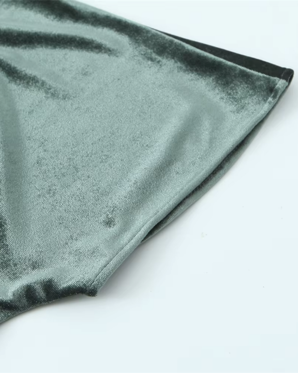 Minimalistische Fluwelen Slim Fit Jurk voor Dames