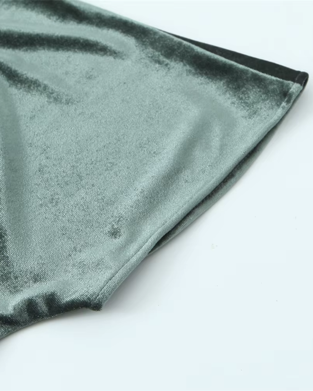 Minimalistische Fluwelen Slim Fit Jurk voor Dames