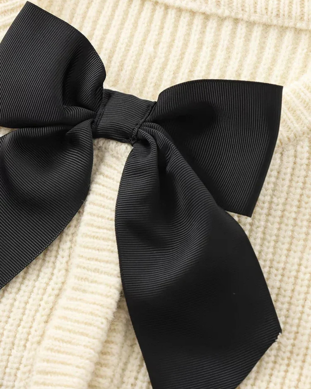 Elegante gebreide trui met strik voor dames - Stijlvol en comfortabel!