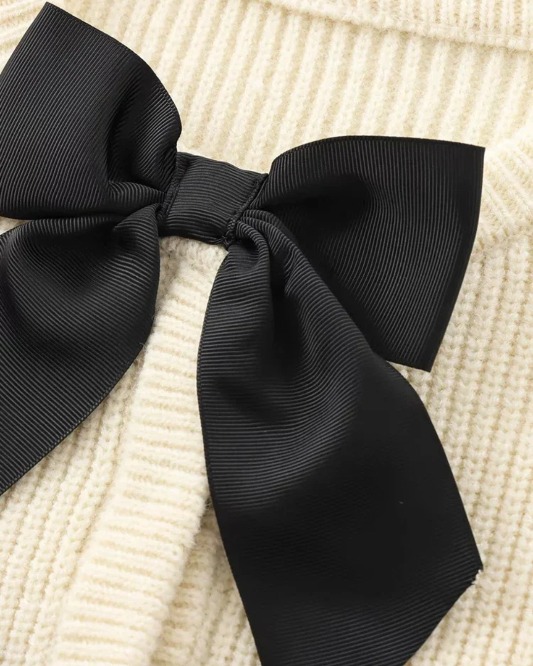 Elegante gebreide trui met strik voor dames - Stijlvol en comfortabel!