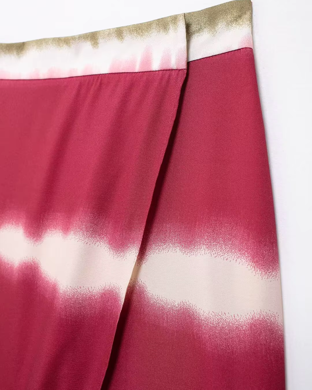 Chique Tie-Dye Wijde Pijpen Broek met Hoge Taille voor Dames